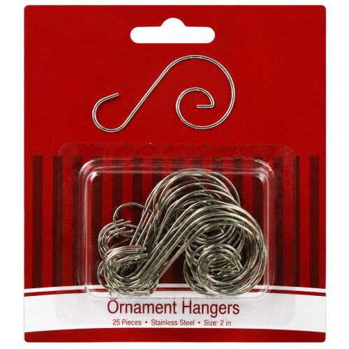 ornament hangers, ornament S hooks, Christmas ornament hooks, decorative ornament hangers, metal ornament hooks, holiday decoration hooks, Christmas tree hooks, reusable ornament hangers, stainless steel S hooks, festive decoration accessories, ornament hanging hooks, Christmas décor supplies, wreath hanging hooks, holiday ornament accessories